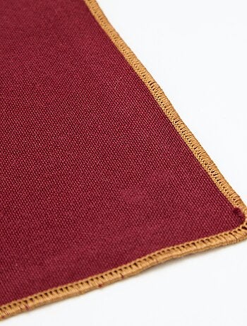 Lot de 2 sets de table/serviettes unis 2 en 1 (32x40 cm) - Kiabi Home