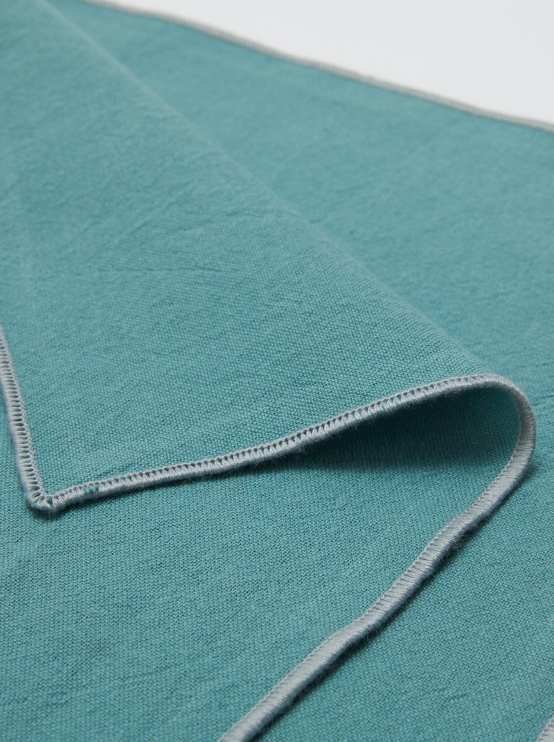Lot de 2 sets de table/serviettes unis 2 en 1 (32x40 cm) - Kiabi Home Vert - Kiabi