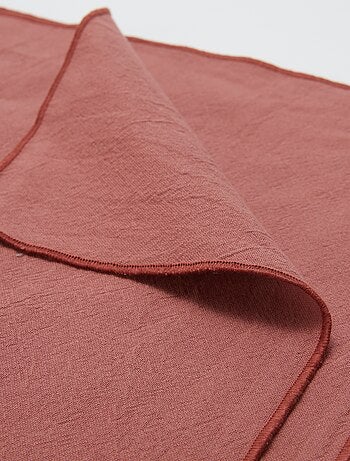 Lot de 2 sets de table/serviettes unis 2 en 1 (32x40 cm) - Kiabi Home