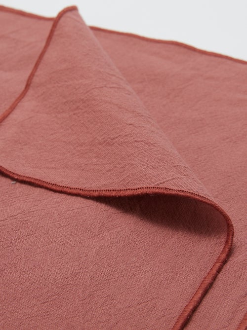 Lot de 2 sets de table/serviettes unis 2 en 1 (32x40 cm) - Kiabi Home - Kiabi