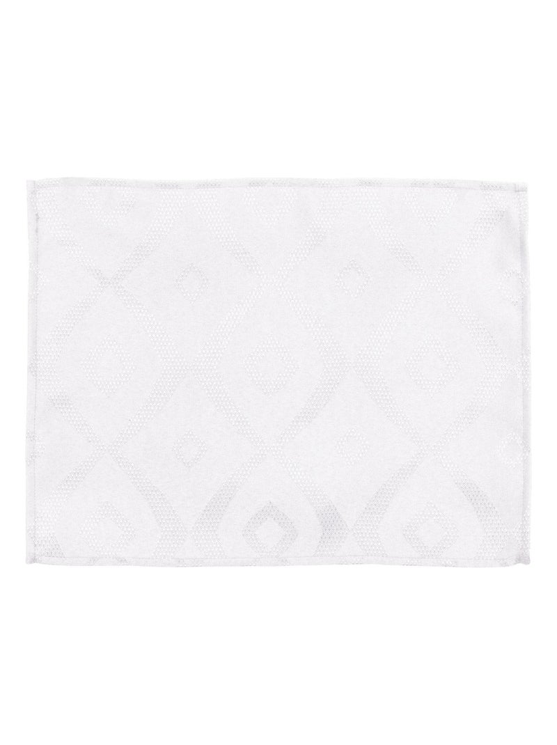 Lot de 2 sets table 35x45 Jacquard BRUNCH Blanc - Kiabi