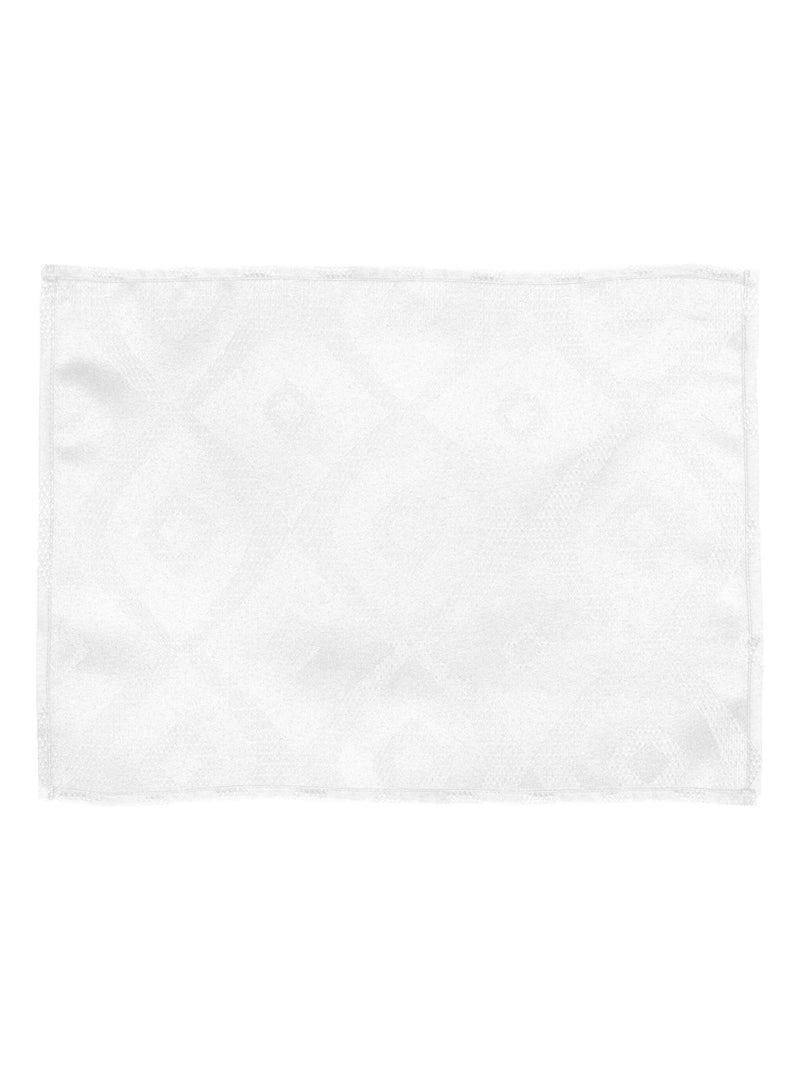 Lot de 2 sets table 35x45 Jacquard BRUNCH Blanc - Kiabi