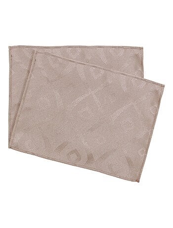 Lot de 2 sets table 35x45 Jacquard BRUNCH