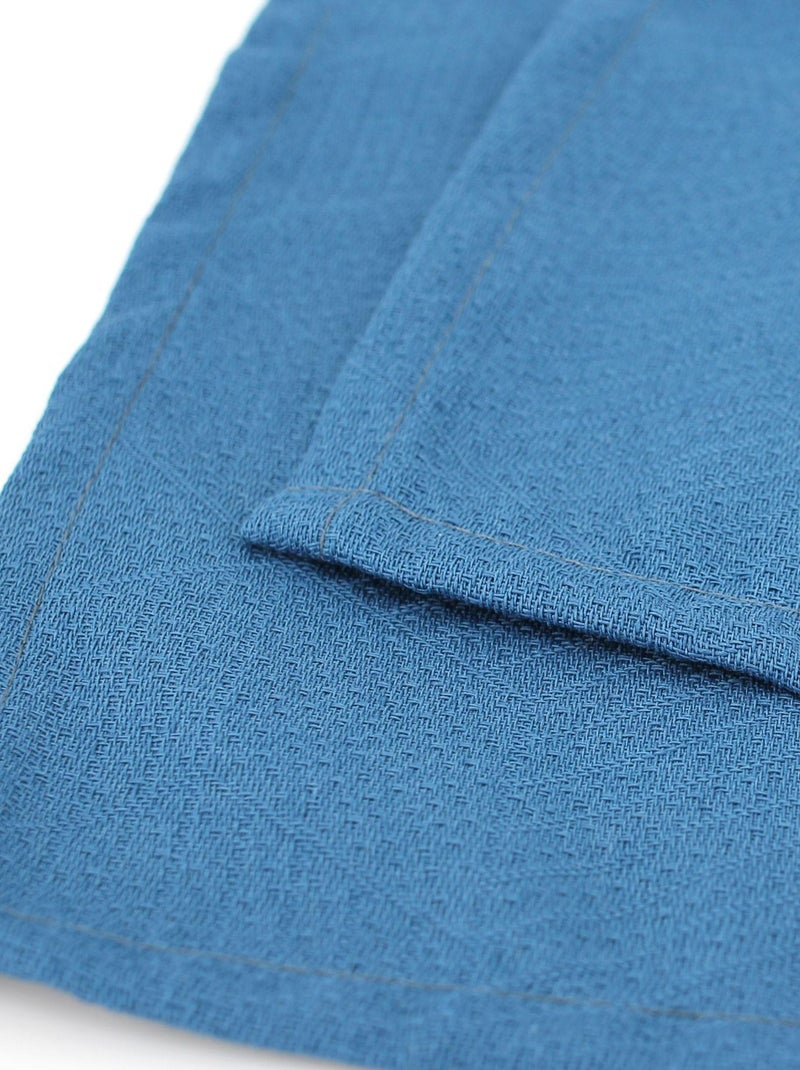 Lot de 2 sets table 35x45 Jacquard CUBE Bleu - Kiabi