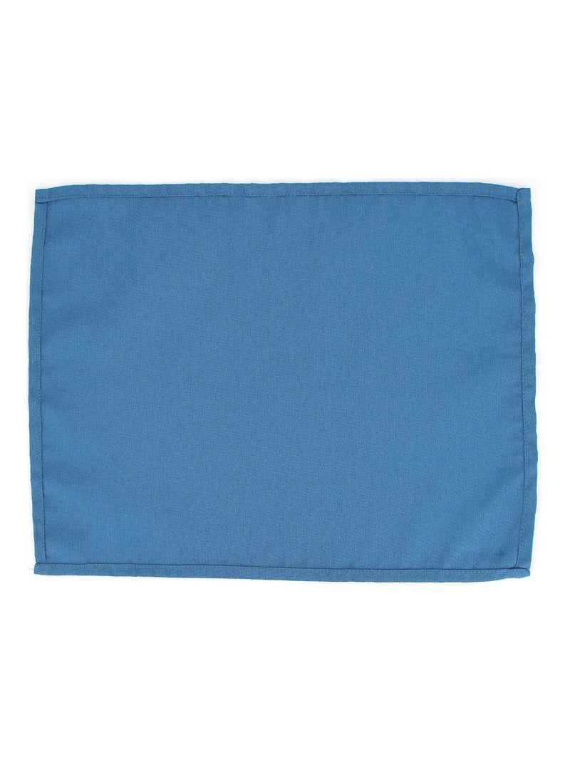 Lot de 2 sets table 35x45 Jacquard CUBE Bleu - Kiabi