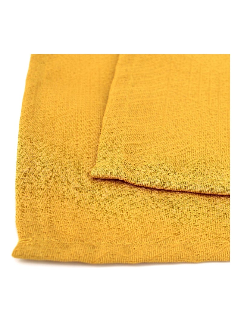 Lot de 2 sets table 35x45 Jacquard CUBE Jaune - Kiabi