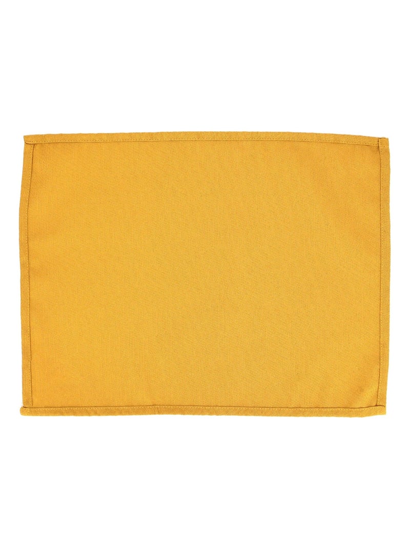 Lot de 2 sets table 35x45 Jacquard CUBE Jaune - Kiabi