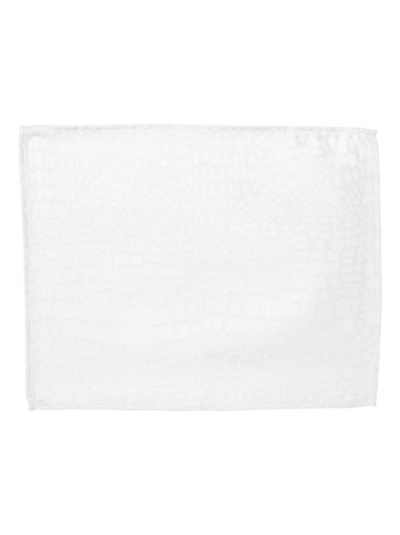 Lot de 2 sets table 35x45 Jacquard LOUNGE Blanc - Kiabi