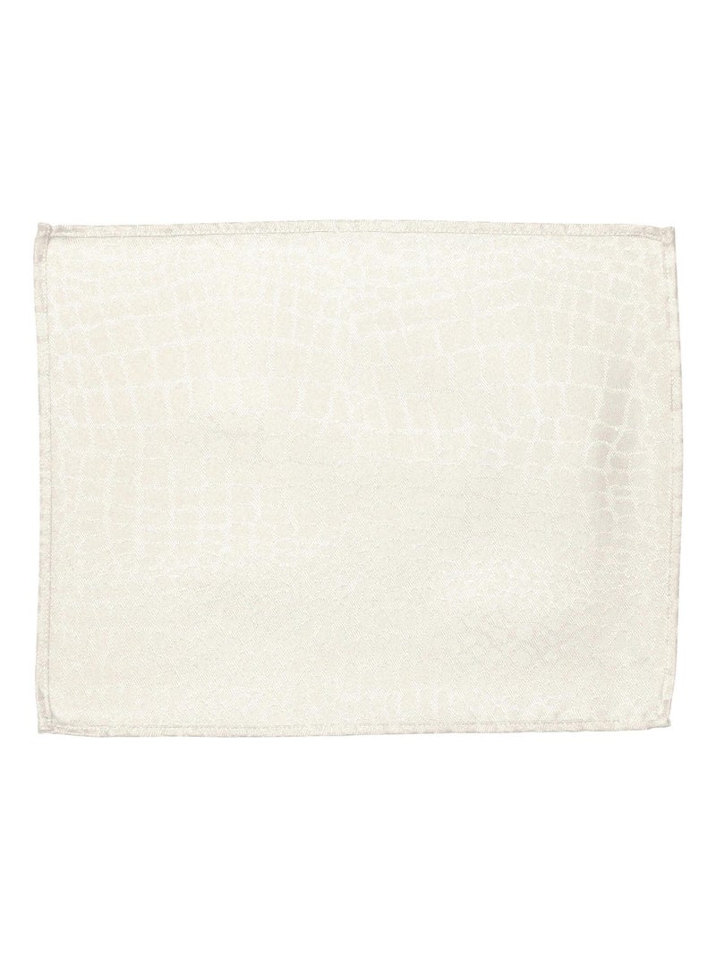 Lot de 2 sets table 35x45 Jacquard LOUNGE Ecru - Kiabi