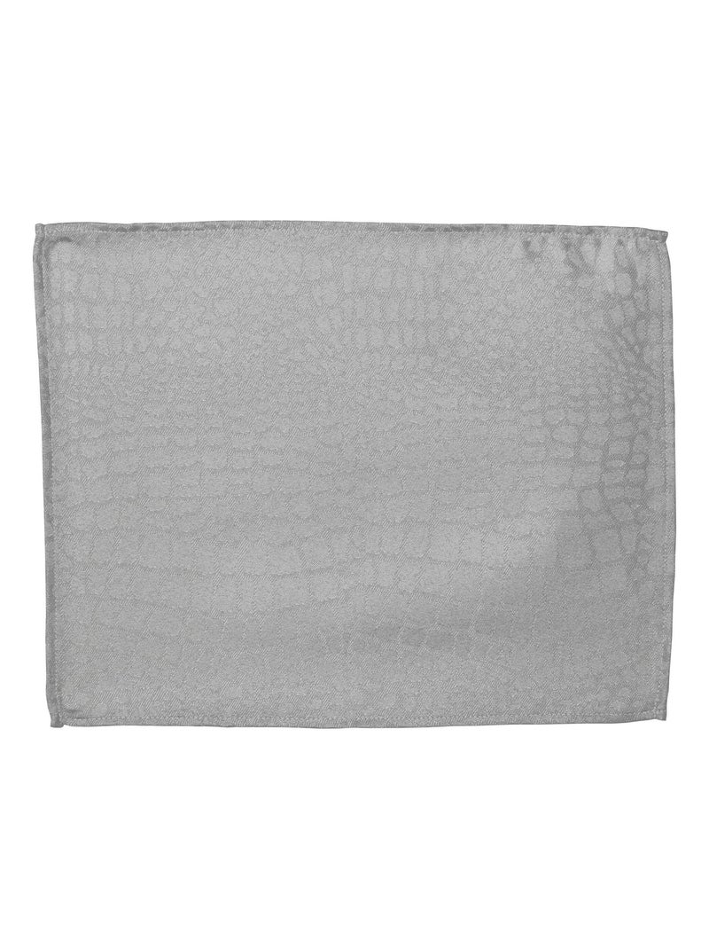 Lot de 2 sets table 35x45 Jacquard LOUNGE Gris - Kiabi