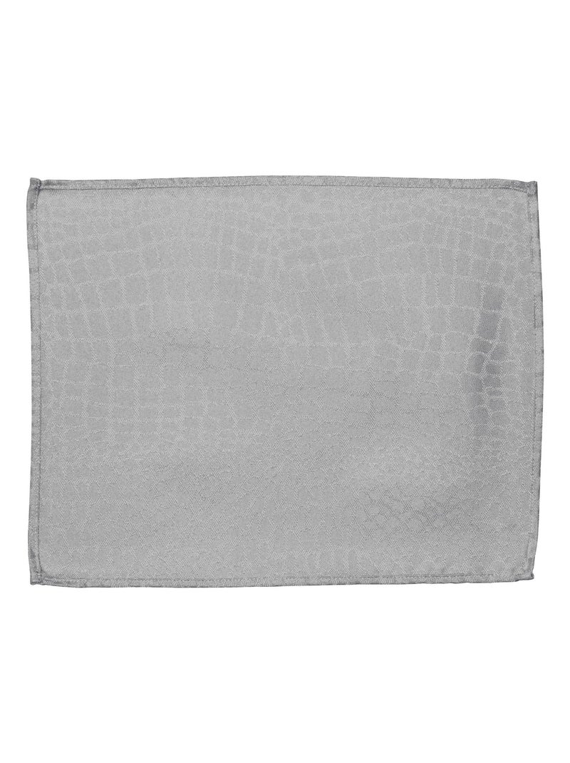 Lot de 2 sets table 35x45 Jacquard LOUNGE Gris - Kiabi