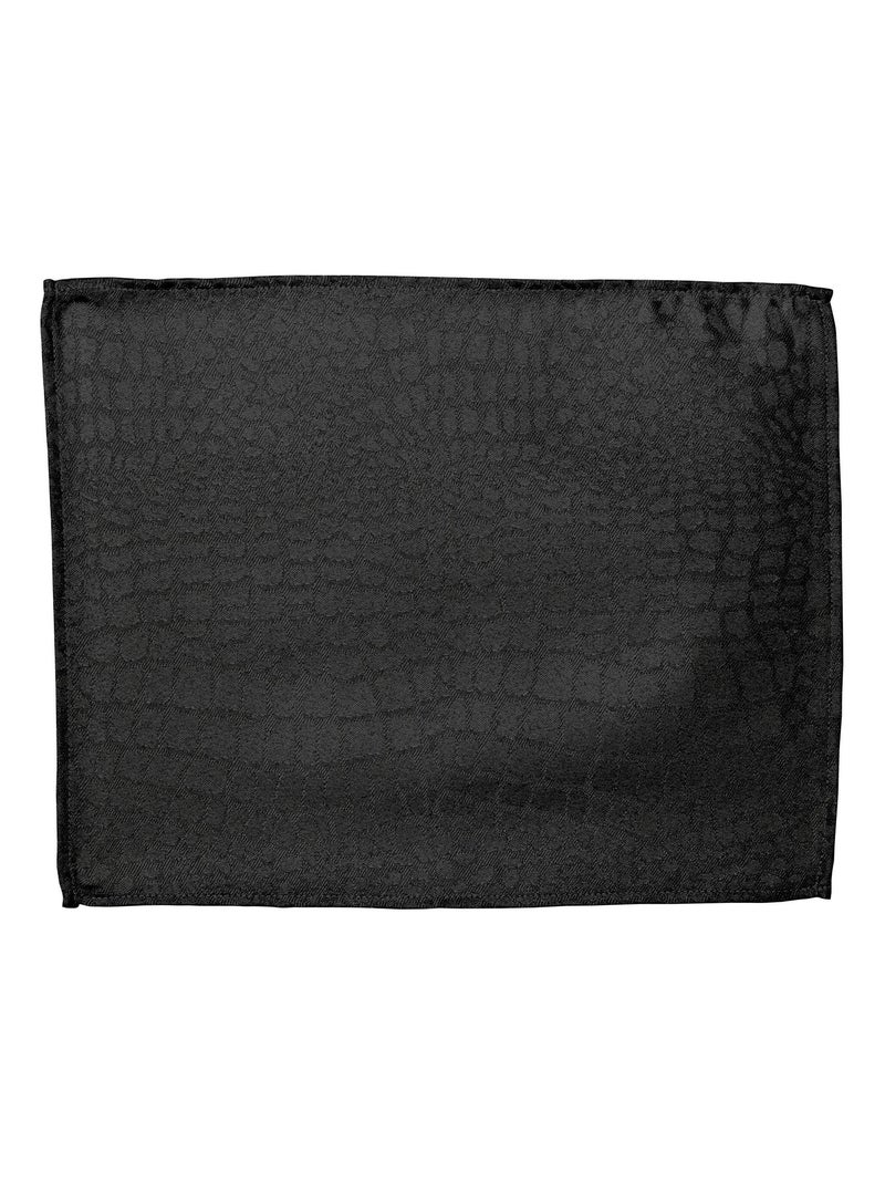 Lot de 2 sets table 35x45 Jacquard LOUNGE Noir Noir - Kiabi