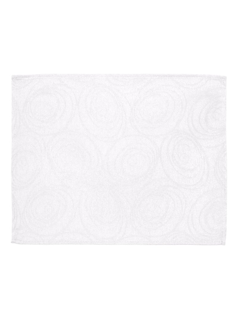 Lot de 2 sets table 35x45 Jacquard SPIRALE Blanc - Kiabi