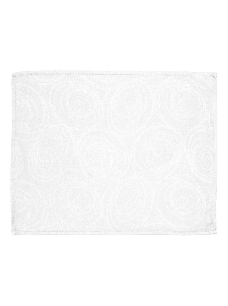 Lot de 2 sets table 35x45 Jacquard SPIRALE Blanc - Kiabi