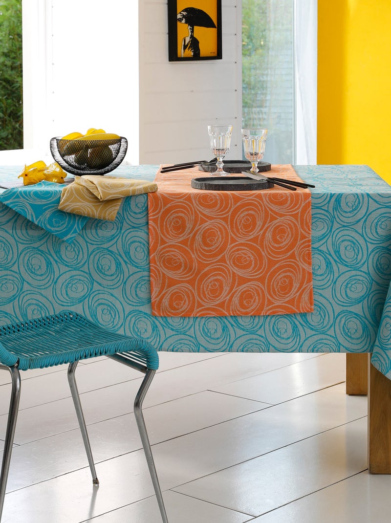 Lot de 2 sets table 35x45 Jacquard SPIRALE Jaune - Kiabi