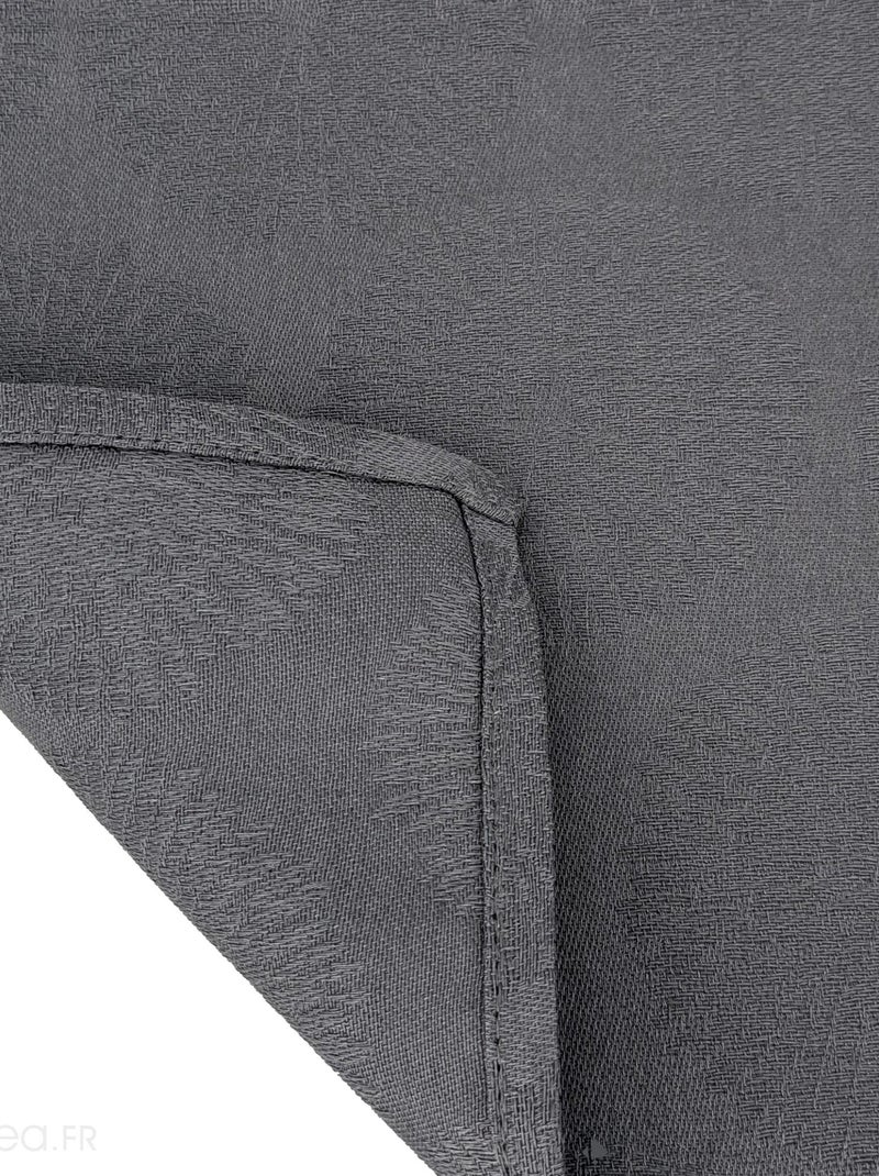Lot de 2 sets table coton HÉLIOS gris anthracite - Kiabi
