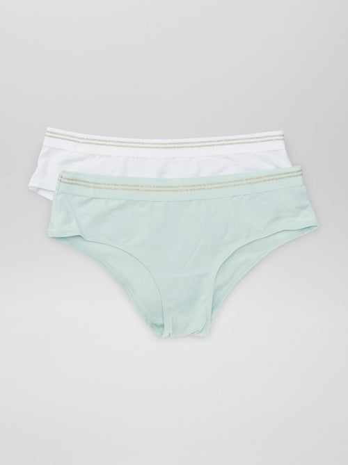 Lot de 2 shorties coton - Kiabi