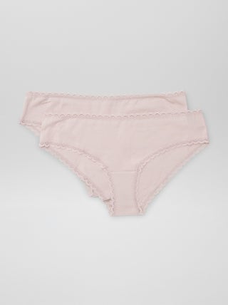 Lot de 2 shorties coton