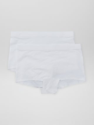 Lot de 2 shorties en coton