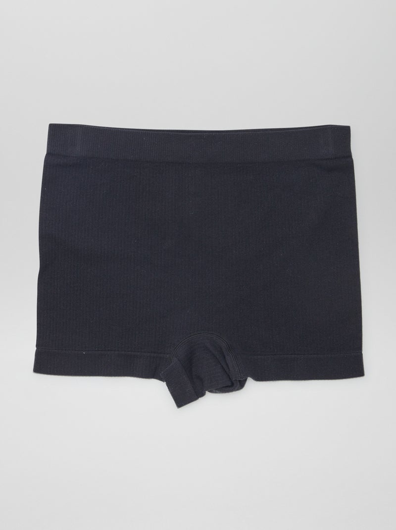 Lot de 2 shorties en maille côtelée Blanc - Kiabi
