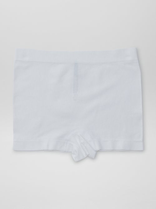 Lot de 2 shorties en maille côtelée - Kiabi