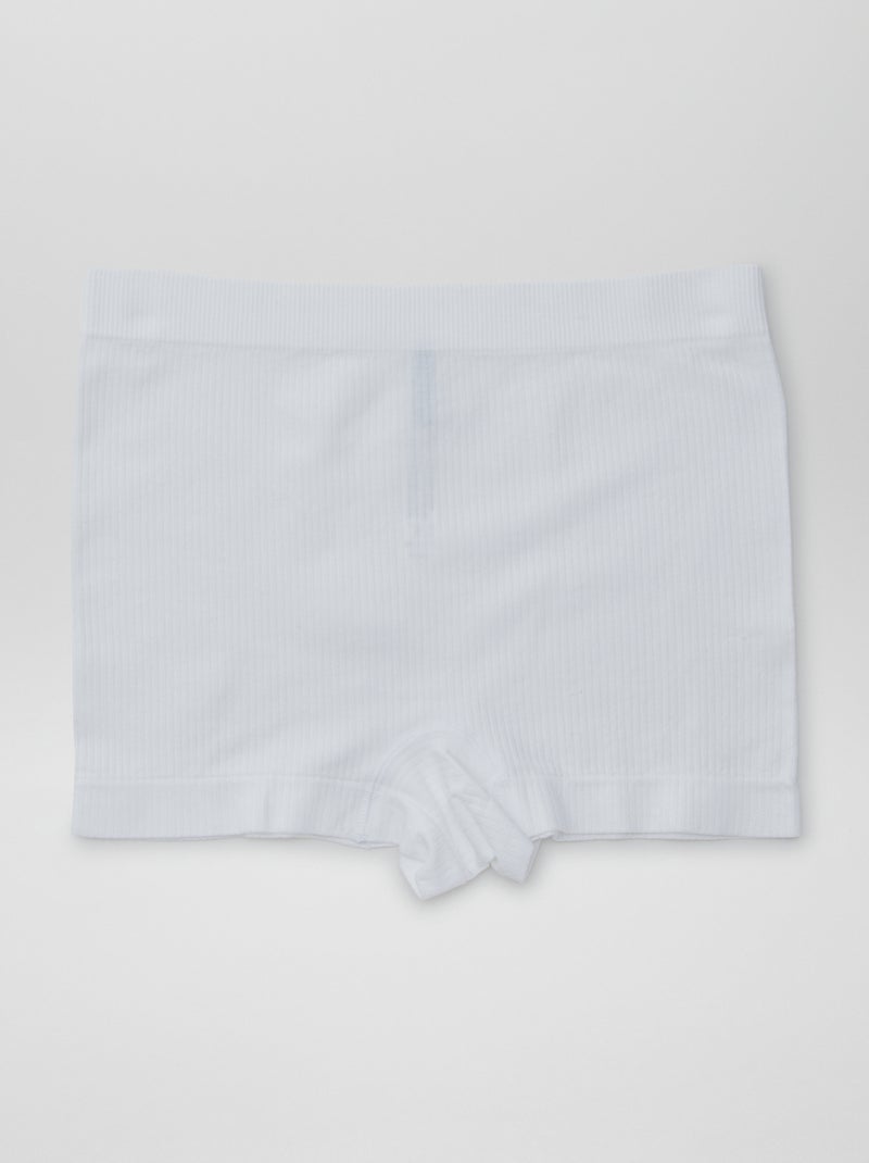 Lot de 2 shorties en maille côtelée Bleu - Kiabi