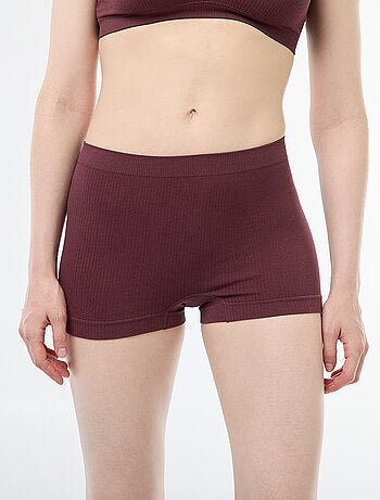 Lot de 2 shorties en maille côtelée