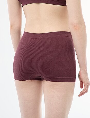 Lot de 2 shorties en maille côtelée