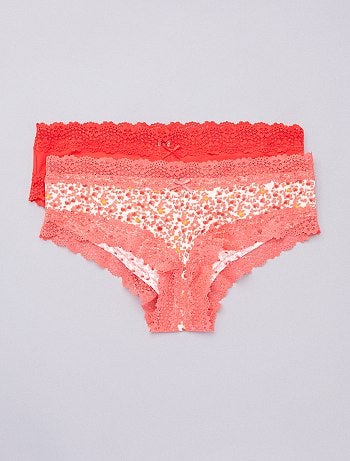 Lot de 2 shorties microfibre