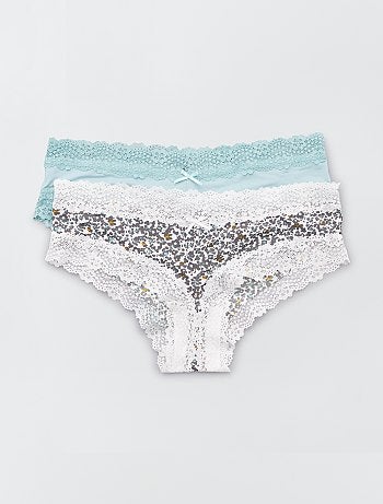 Lot de 2 shorties microfibre