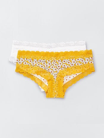 Lot de 2 shorties microfibre