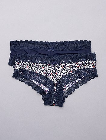 Lot de 2 shorties microfibre