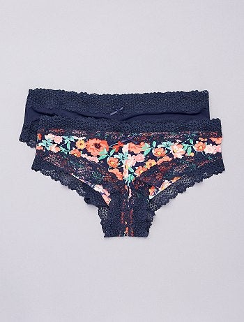 Lot de 2 shorties microfibre