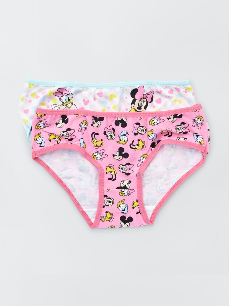 Lot de 2 shorties 'Minnie' blanc/rose - Kiabi