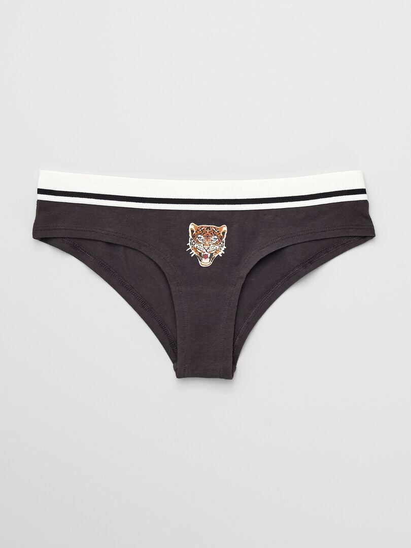 Lot de 2 shorties Noir - Kiabi