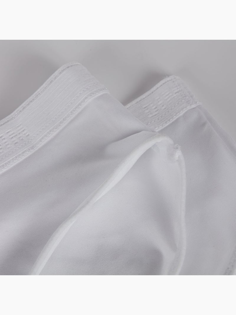 Lot de 2 Shorties polyamide élasthanne Pockets Micro Blanc - Kiabi