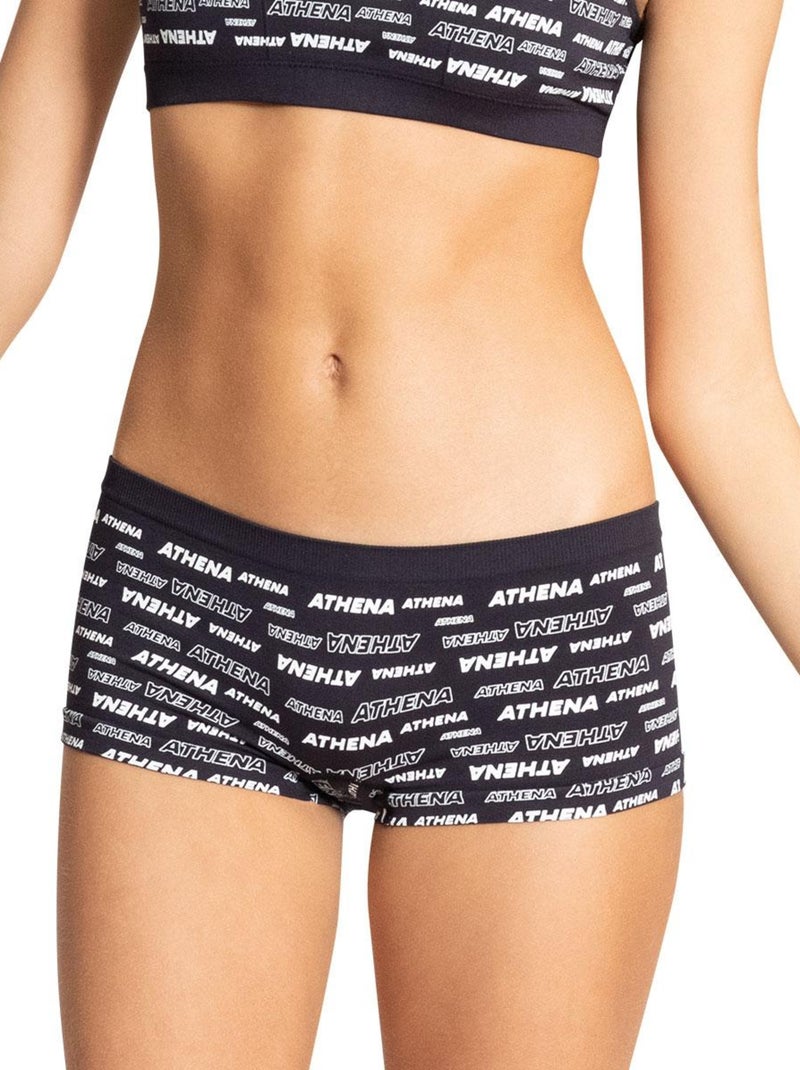 Lot de 2 shorties Sport Sans Couture by   Fille Noir - Kiabi