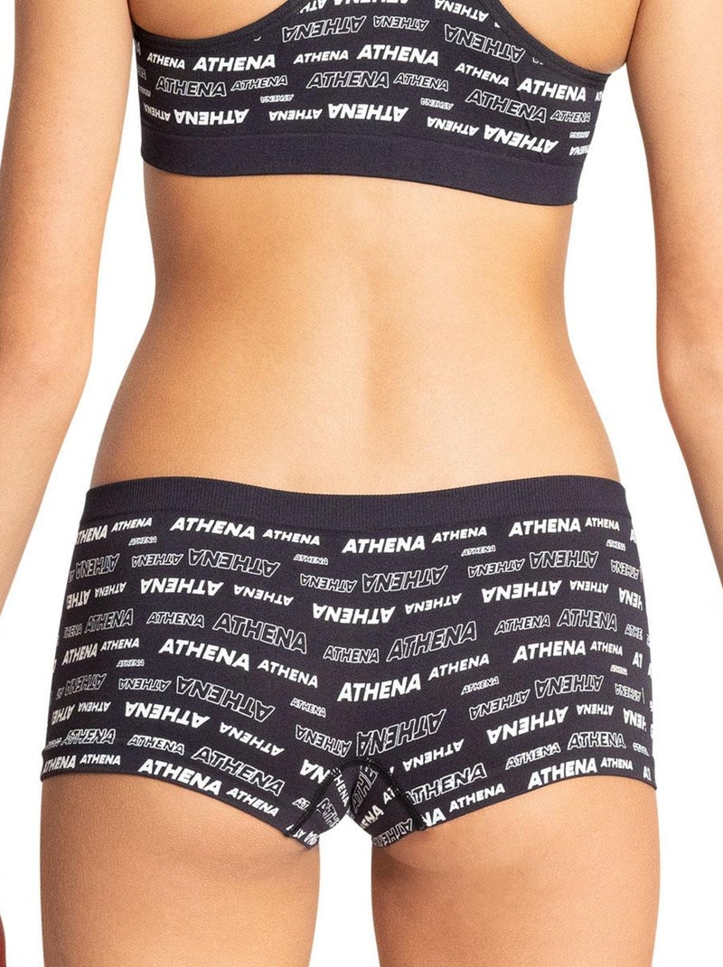 Lot de 2 shorties Sport Sans Couture by   Fille Noir - Kiabi