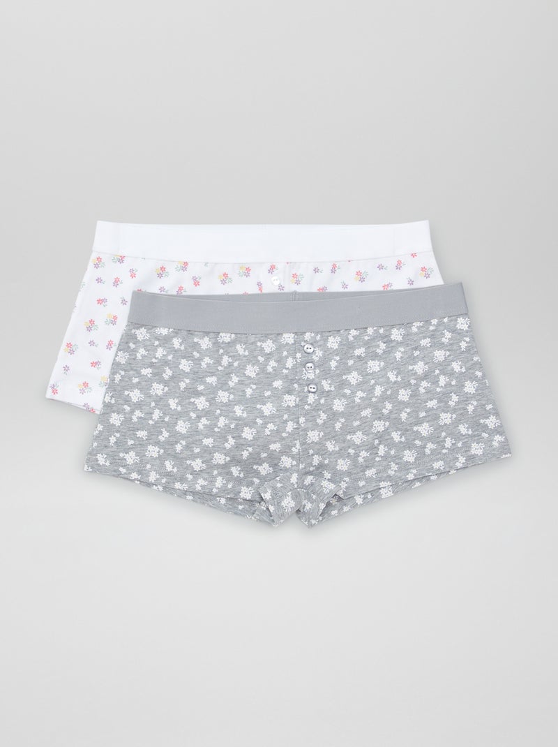 Lot de 2 shorties Violet - Kiabi