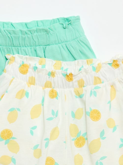 Lot de 2 shorts à la taille élastiquée - Kiabi