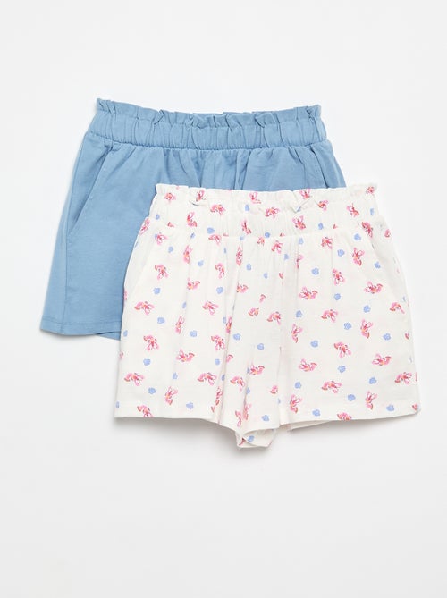 Lot de 2 shorts à la taille élastiquée - Kiabi