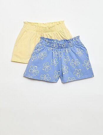 Lot de 2 shorts à la taille élastiquée