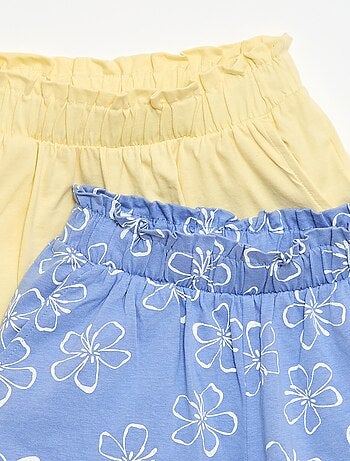 Lot de 2 shorts à la taille élastiquée