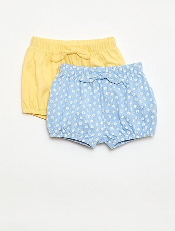 Lot de 2 shorts avec nœuds fantaisie