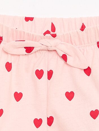 Lot de 2 shorts avec nœuds fantaisie