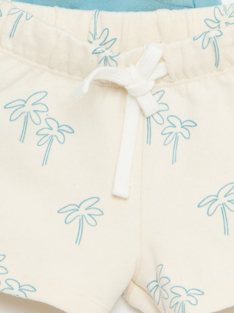 Lot de 2 shorts Bleu - Kiabi