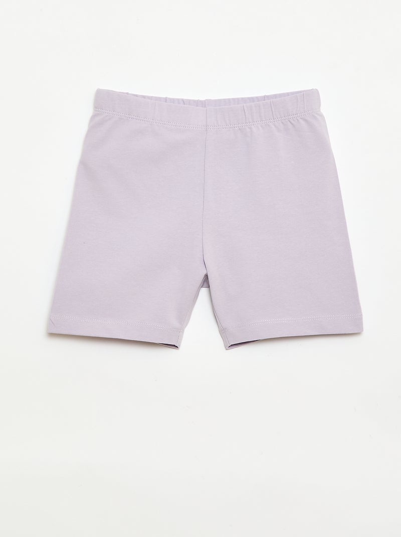 Lot de 2 shorts cyclistes Violet - Kiabi