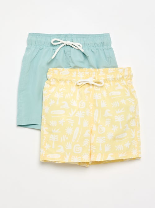 Lot de 2 shorts de bain - Kiabi Lot de 2 shorts de bain - Kiabi
