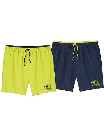 Lot de 2 shorts de bain microfibre waves - atlas for men