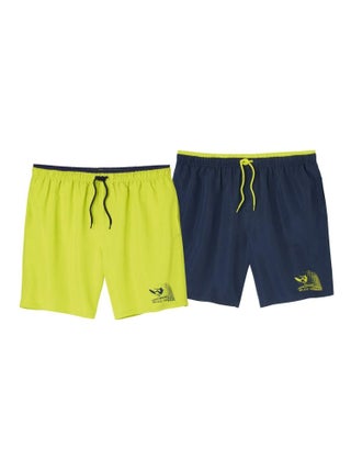 Lot de 2 Shorts de Bain Microfibre Waves  - Atlas For Men